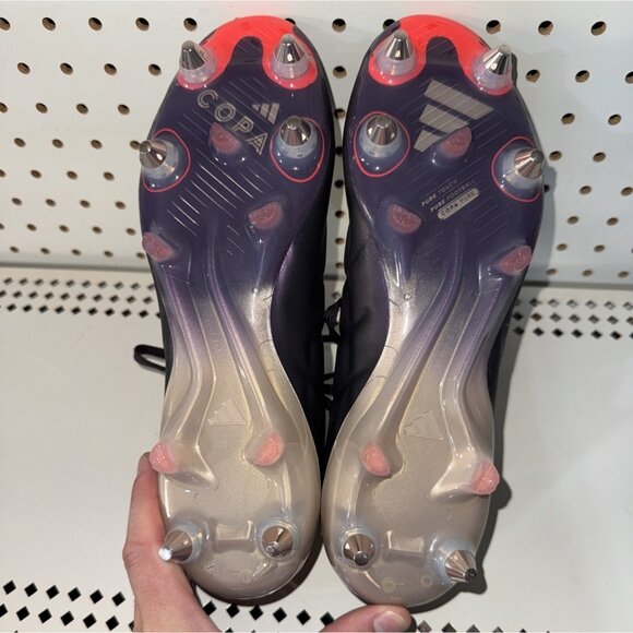 Adidas Copa Pure 2 Elite SG Mens Leather Soccer Cleats Size 9 Purple Gray IG8693